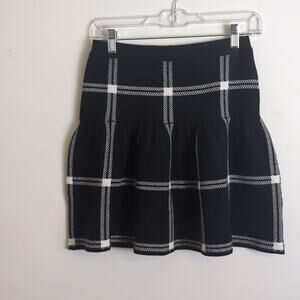 Wool Blend Plaid Dark Academia Mini Shirt Women's Size XS